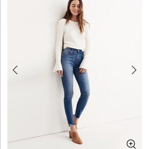 Madewell 10-Inch High-Rise Tulip-Hem Skinny Jeans